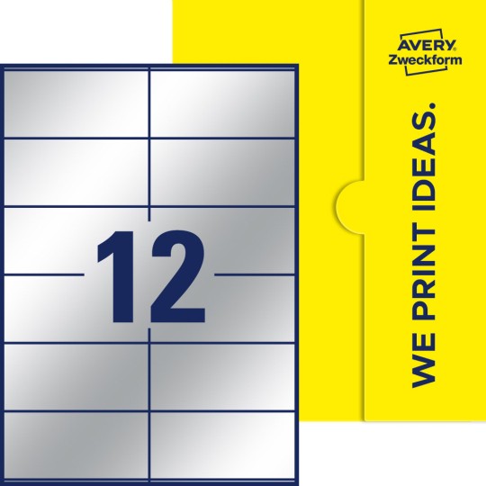 12 stk. etiketter per ark