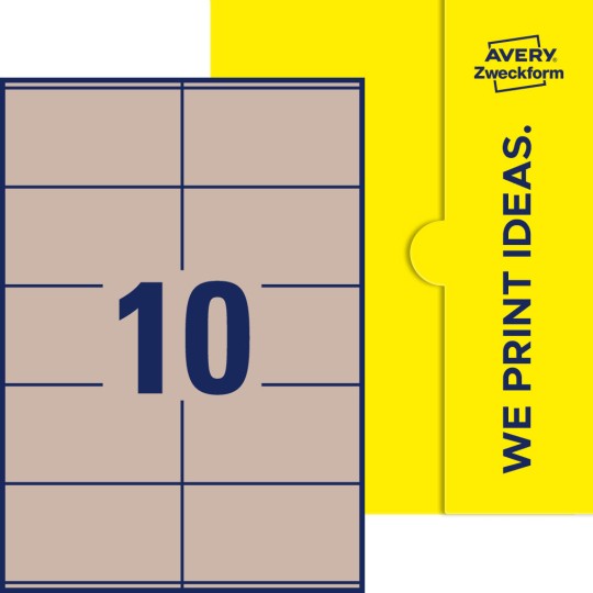 10 stk. etiketter per ark