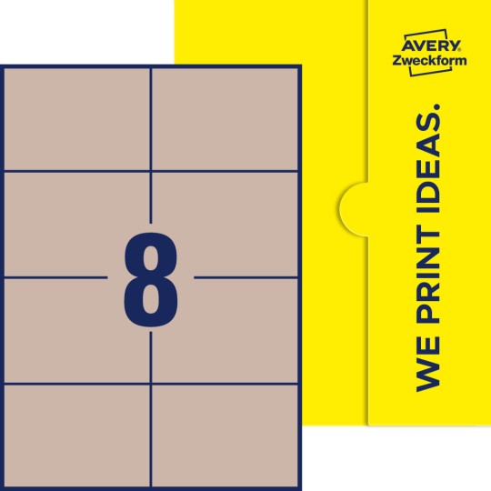 8 stk. etiketter per ark