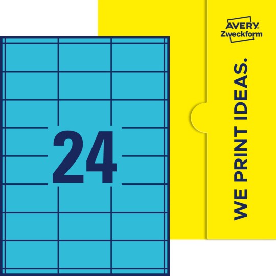 24 stk. etiketter per ark