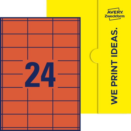 24 stk. etiketter per ark