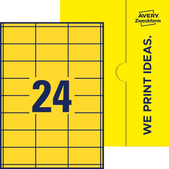 24 stk. etiketter per ark