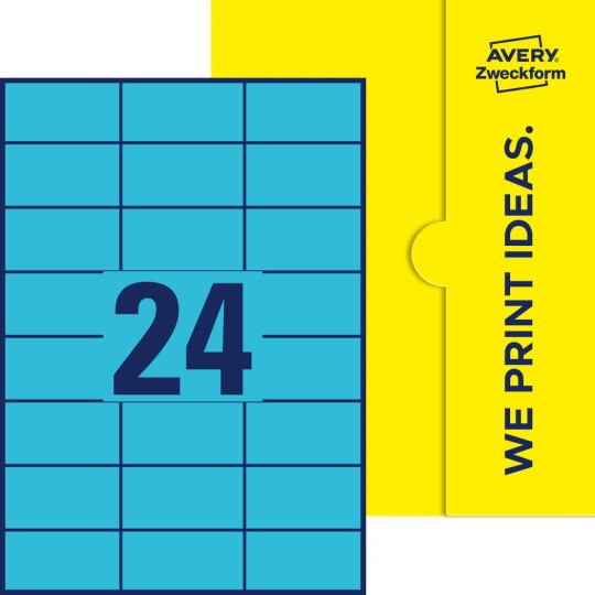 24 stk. etiketter per ark