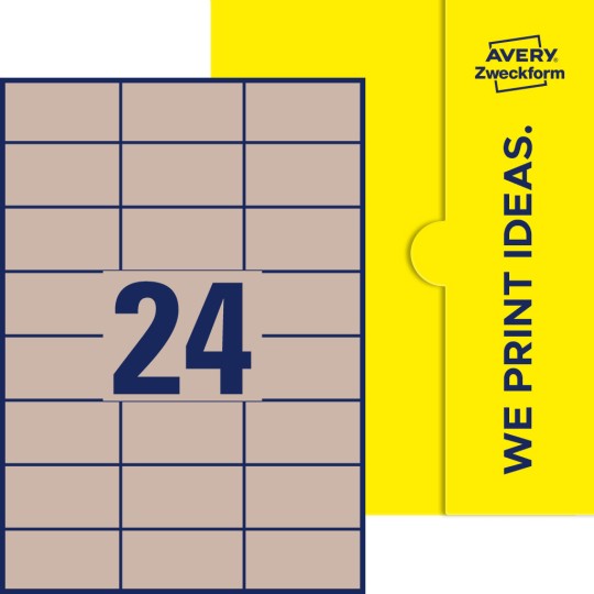 24 stk. etiketter per ark