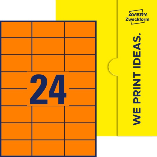 24 stk. etiketter per ark