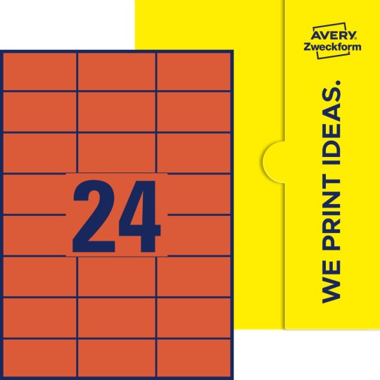 24 stk. etiketter per ark