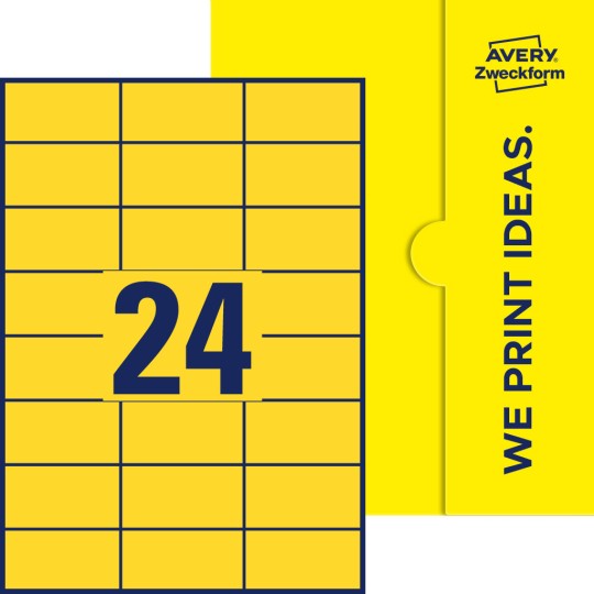 24 stk. etiketter per ark
