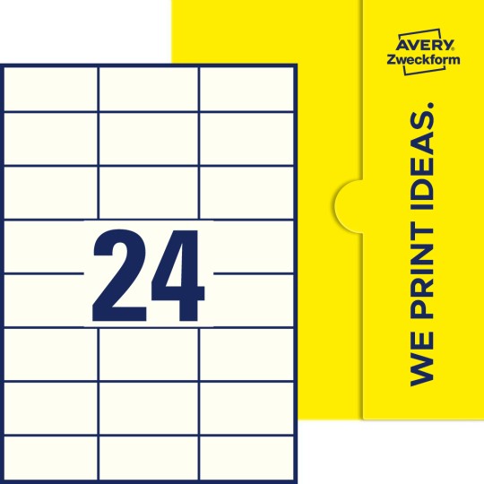 24 stk. etiketter per ark