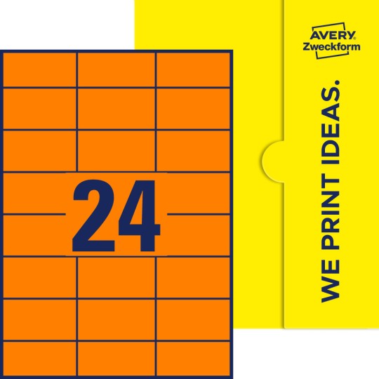 24 stk. etiketter per ark