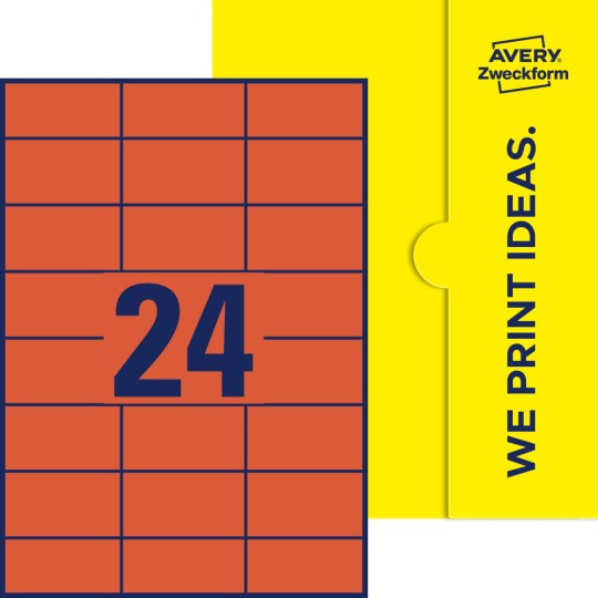 24 stk. etiketter per ark
