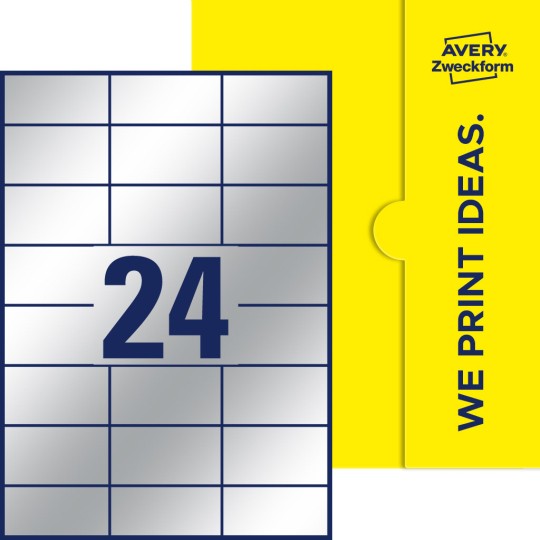 24 stk. etiketter per ark