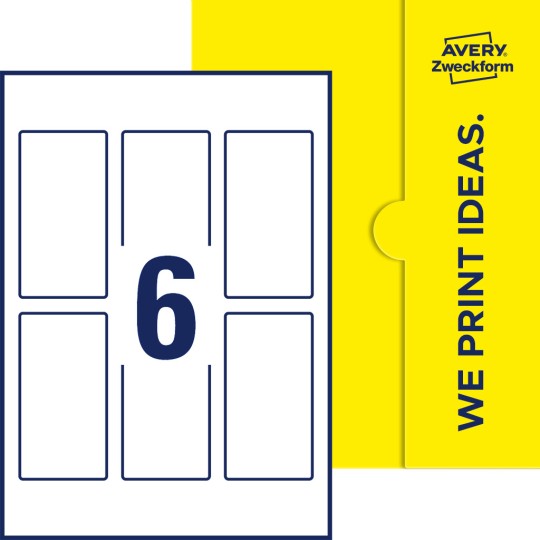 6 stk. etiketter per ark