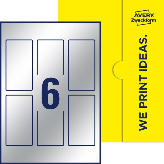 6 stk. etiketter per ark
