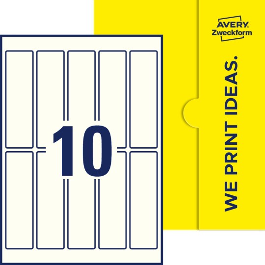 10 stk. etiketter per ark