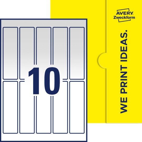 10 stk. etiketter per ark