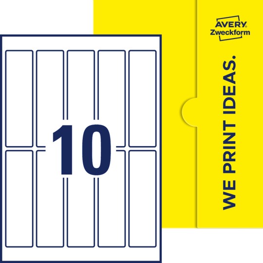 10 stk. etiketter per ark