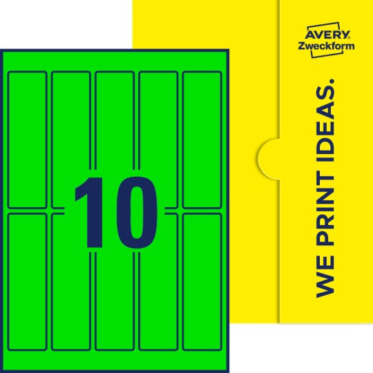 10 stk. etiketter per ark
