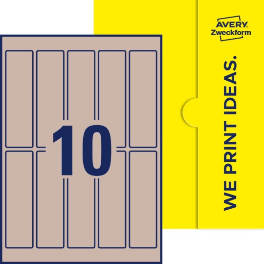 10 stk. etiketter per ark