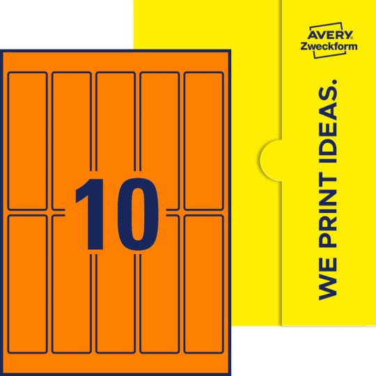 10 stk. etiketter per ark