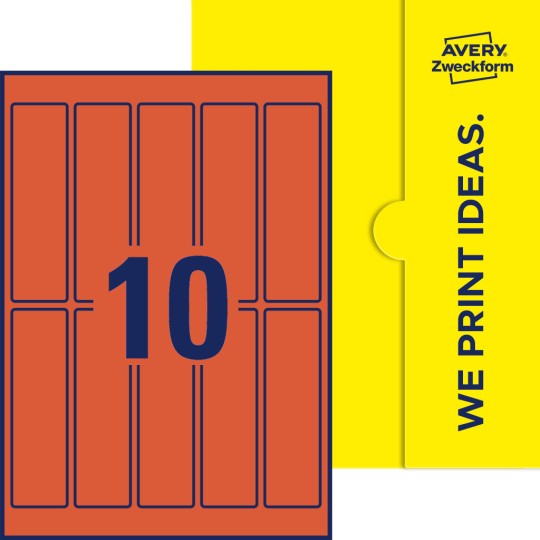 10 stk. etiketter per ark