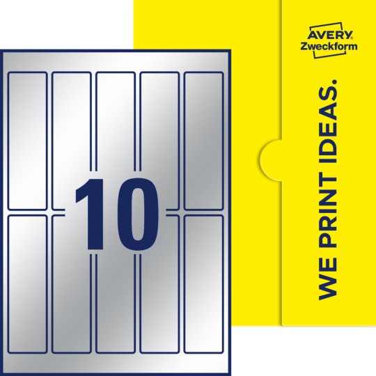 10 stk. etiketter per ark