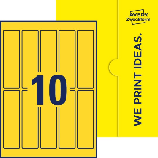 10 stk. etiketter per ark