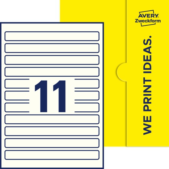 11 stk. etiketter per ark