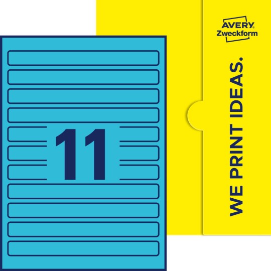 11 stk. etiketter per ark
