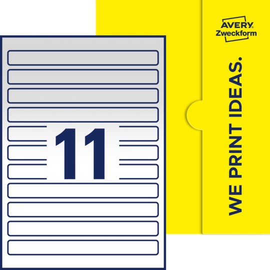 11 stk. etiketter per ark