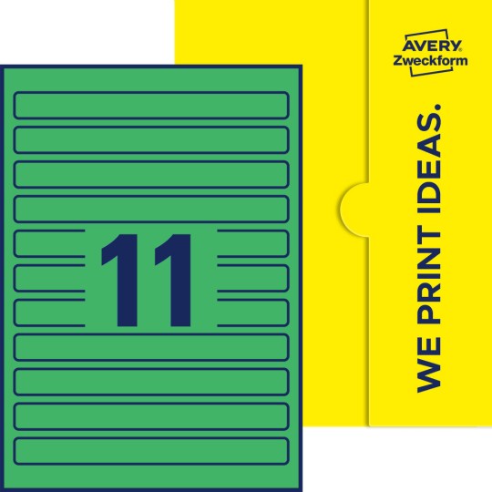11 stk. etiketter per ark