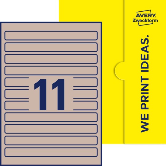 11 stk. etiketter per ark