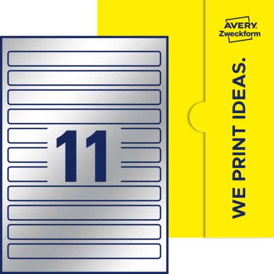 11 stk. etiketter per ark