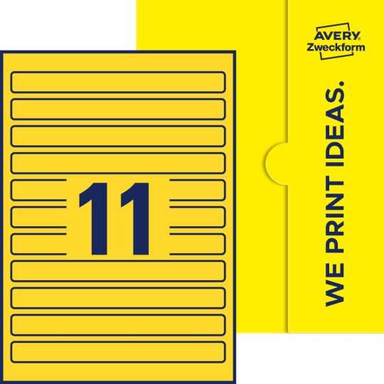 11 stk. etiketter per ark