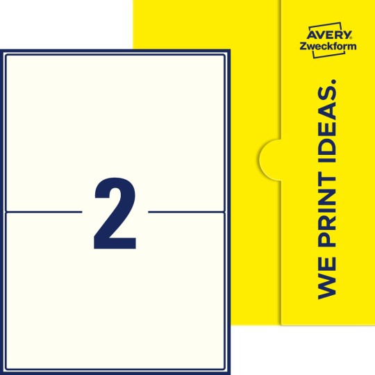 2 stk. etiketter per ark
