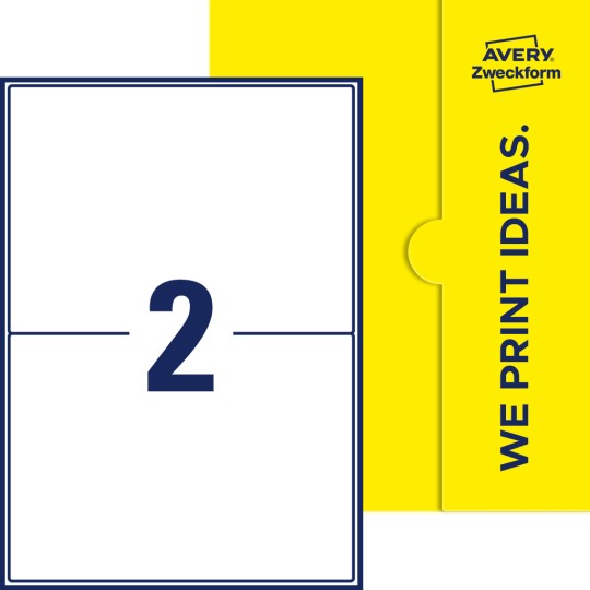 2 stk. etiketter per ark