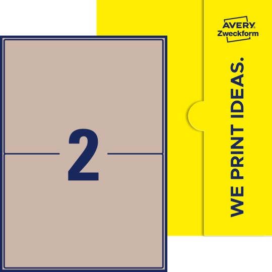 2 stk. etiketter per ark