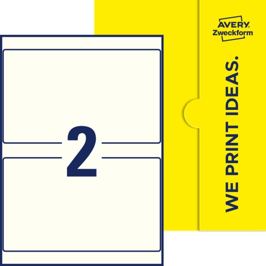 2 stk. etiketter per ark