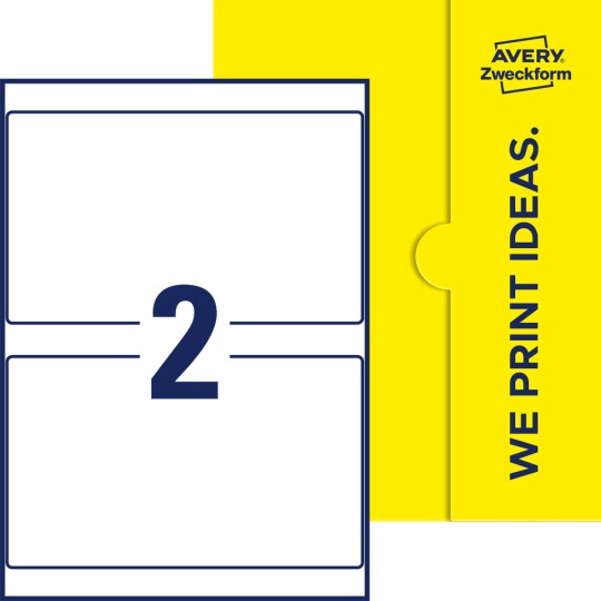 2 stk. etiketter per ark