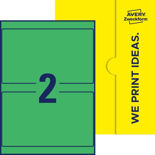2 stk. etiketter per ark