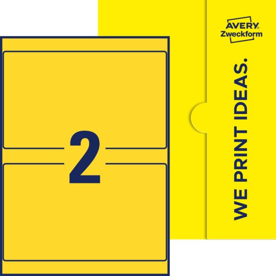2 stk. etiketter per ark
