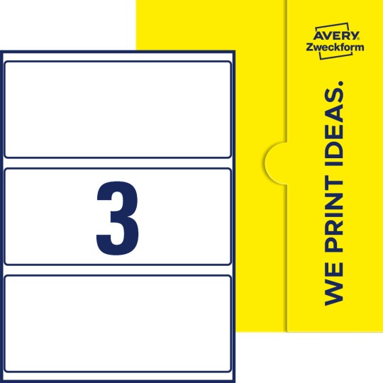 3 stk. etiketter per ark