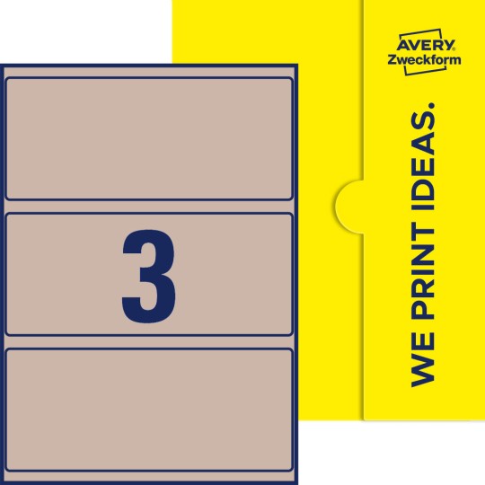 3 stk. etiketter per ark