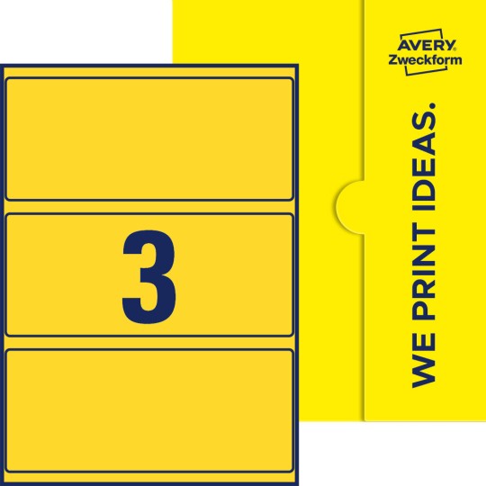 3 stk. etiketter per ark