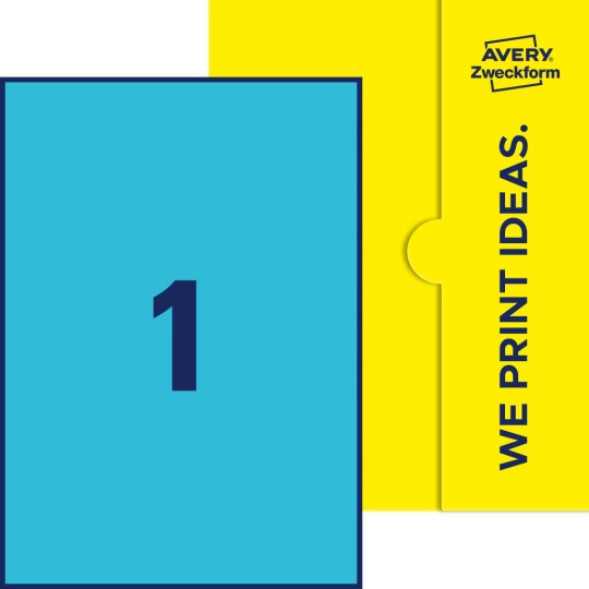 1 stk. etiketter per ark