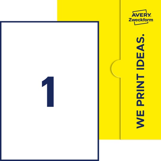 1 stk. etiketter per ark