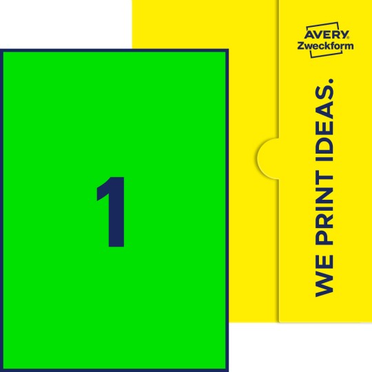 1 stk. etiketter per ark