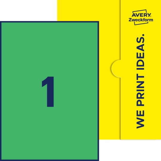 1 stk. etiketter per ark