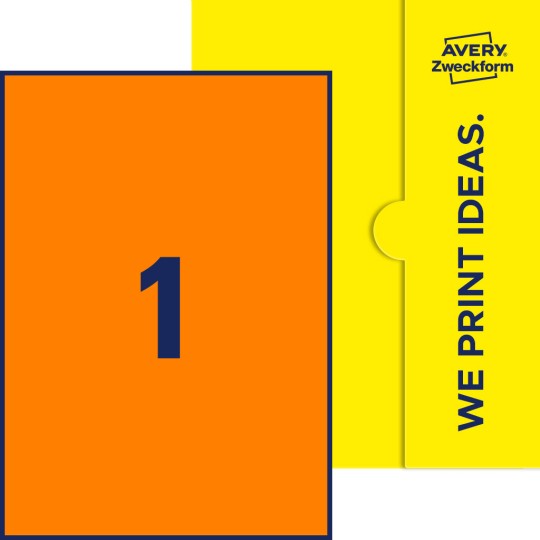 1 stk. etiketter per ark