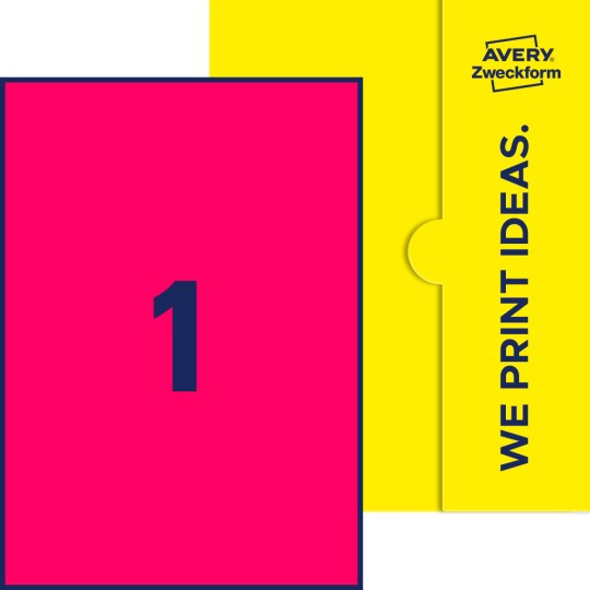 1 stk. etiketter per ark