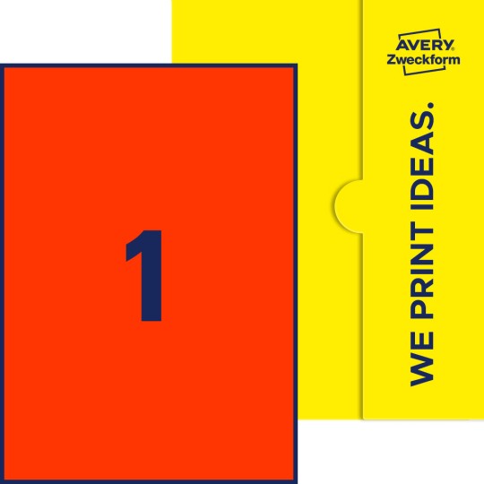 1 stk. etiketter per ark